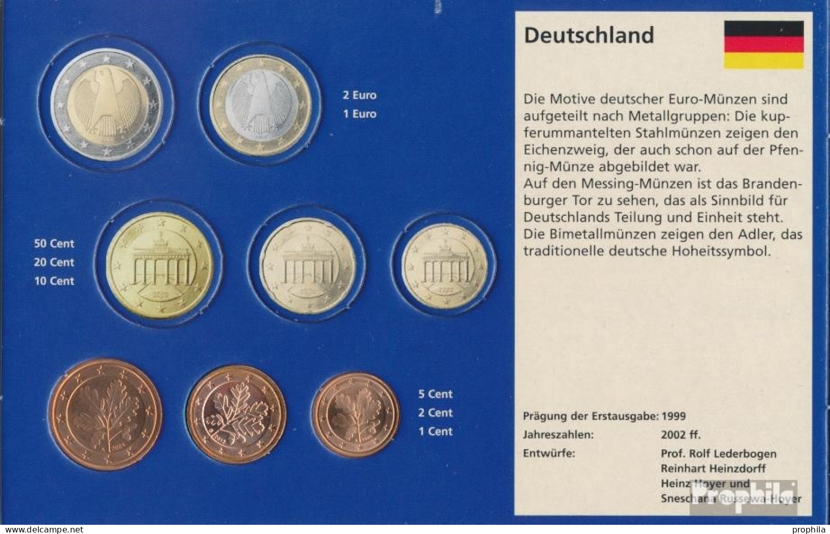 BRD D1 - 3 Stgl./unzirkuliert Gemischte Jahrgänge Ab 2002 Kursmünzen 1,2 Und 5 Cent - Duitsland