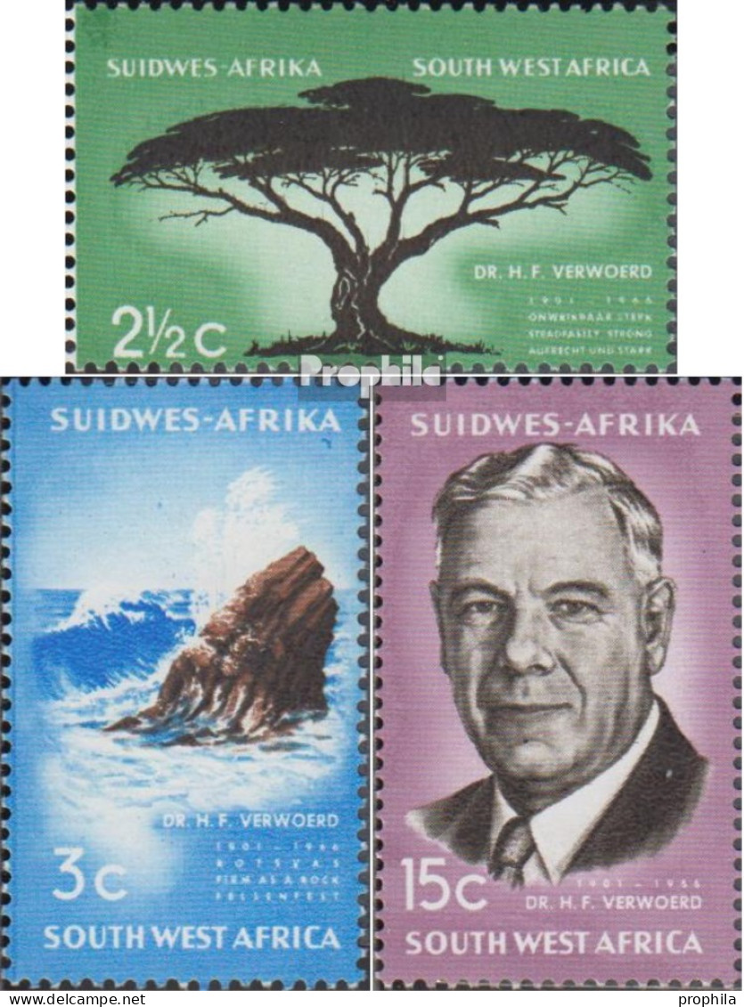 Namibia - Südwestafrika 329-331 (kompl.Ausg.) Postfrisch 1967 Hendrik F. Verwoerd - África Del Sudoeste (1923-1990)