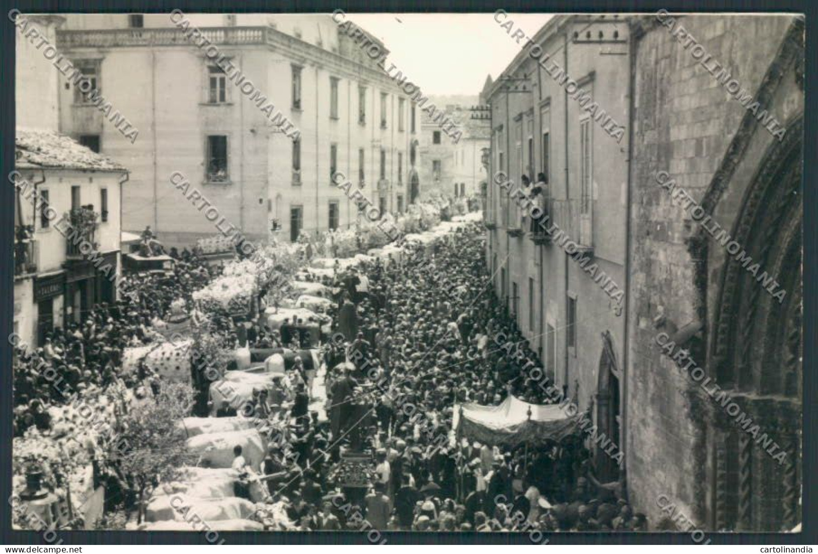 Campobasso Larino Sagra Foto FG Cartolina EE4013 - Campobasso