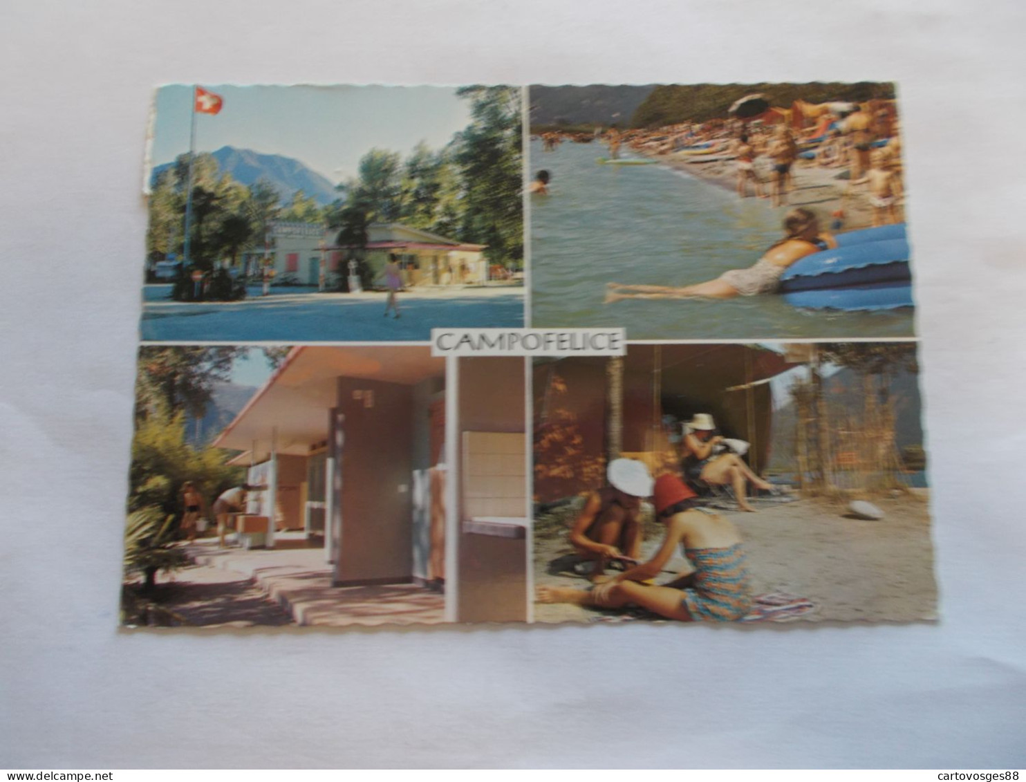 TENERO  TESSIN ( SUISSE SWITZERLAND )  CAMPING CAMPOFELICE  VUES ANIMEES  FLAMME TENERO - Campo