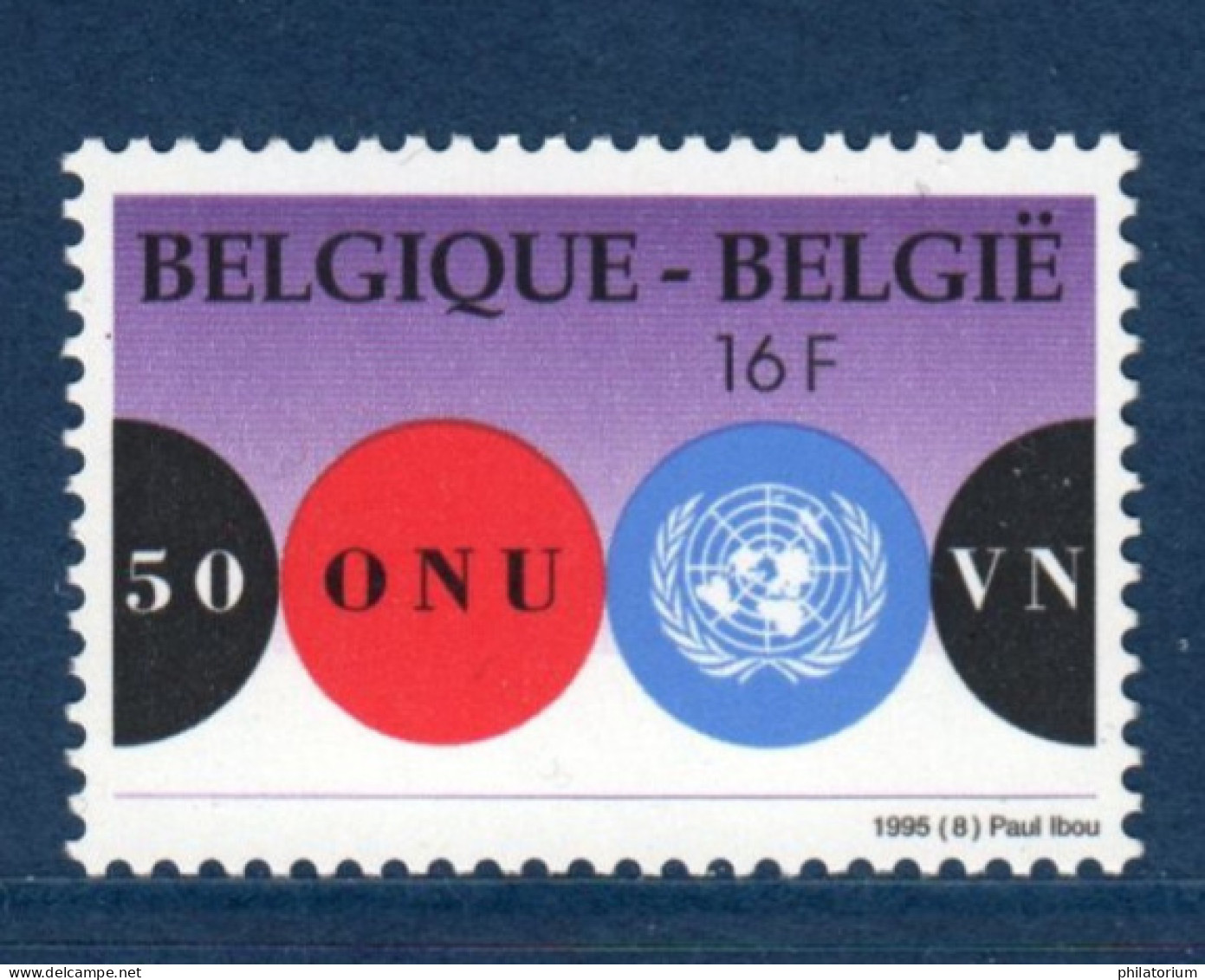 Belgique België, **, Yv 2600, Mi 2653, SG 3267, ONU, - Ongebruikt