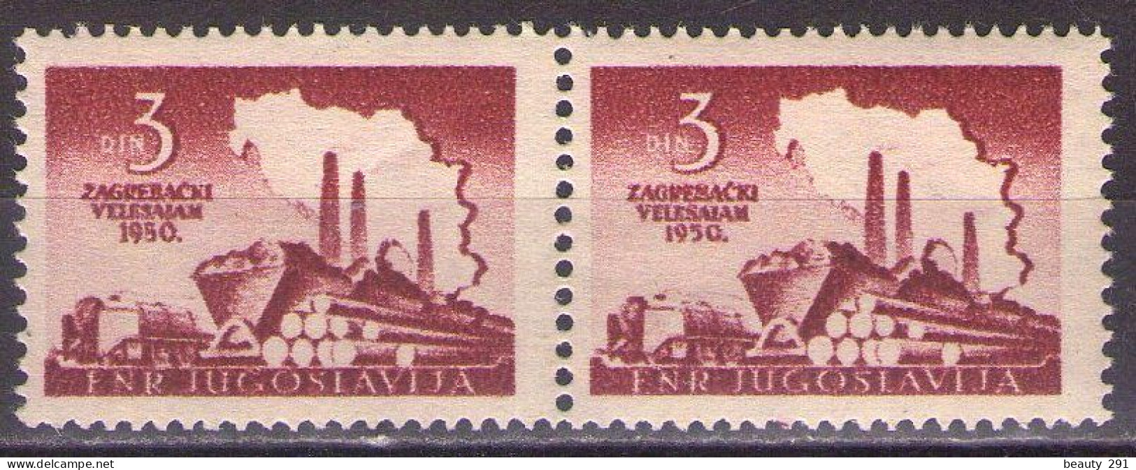 Yugoslavia 1950 -  Zagreb Fair - Mi 621 - MNH**VF - Nuevos