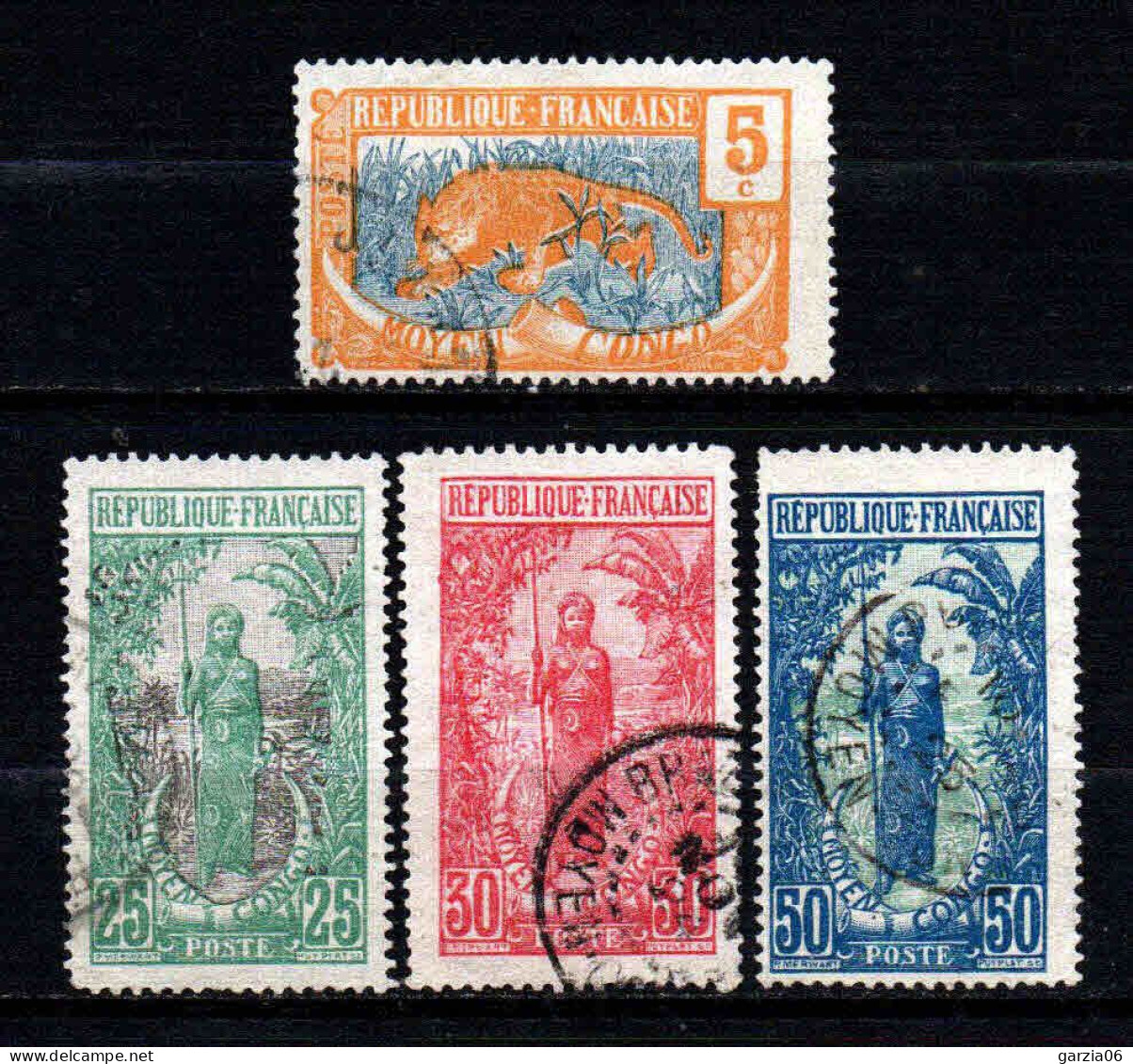 Congo - 1922 - Aspects Du Congo  -  N°67 à 71 Sauf 68  - Oblit - Used - Oblitérés