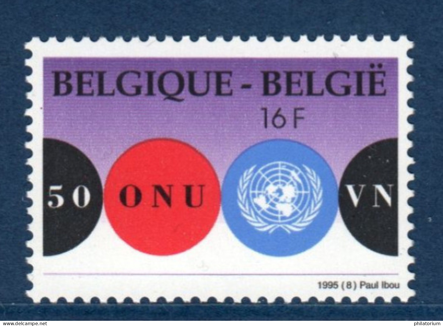 Belgique België, **, Yv 2600, Mi 2653, SG 3267, ONU, - ONU