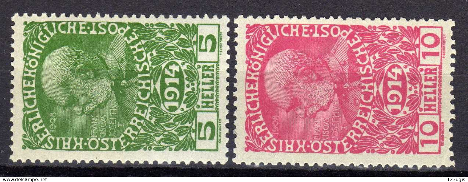 Österreich 1914 Mi 178-179 * [200424XIV] - Unused Stamps