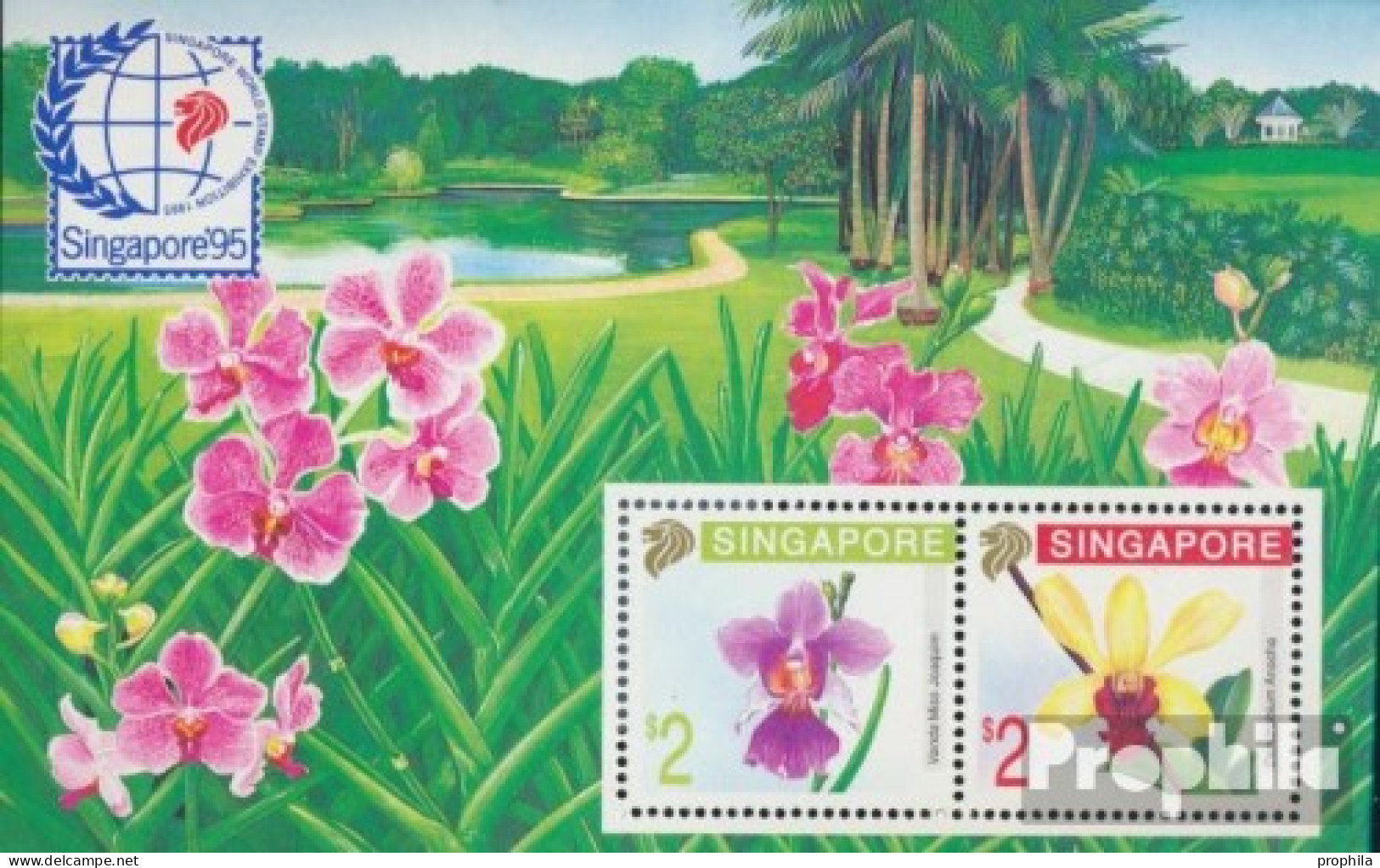 Singapur Block25 (kompl.Ausg.) Postfrisch 1991 Orchideen - Singapour (1959-...)