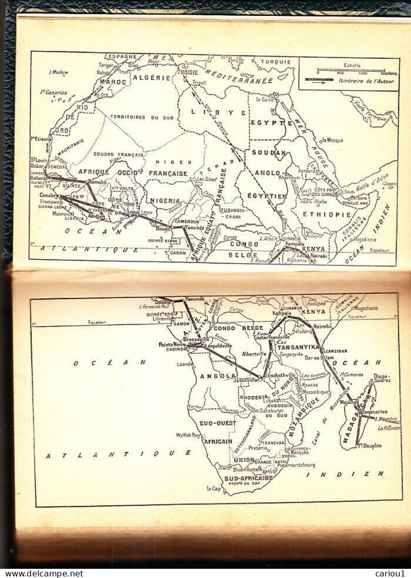 C1 AFRIQUE Maurice Bedel TROPIQUES NOIRS 1950 Relie TOURNEE ALLIANCE FRANCAISE Port Inclus France - Géographie