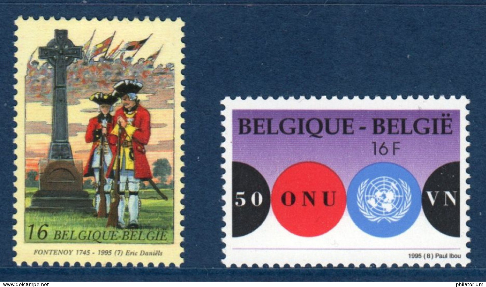 Belgique België, **, Yv 2599, 2600, Mi 2652, 2653, SG 3266, 3267, - Ongebruikt