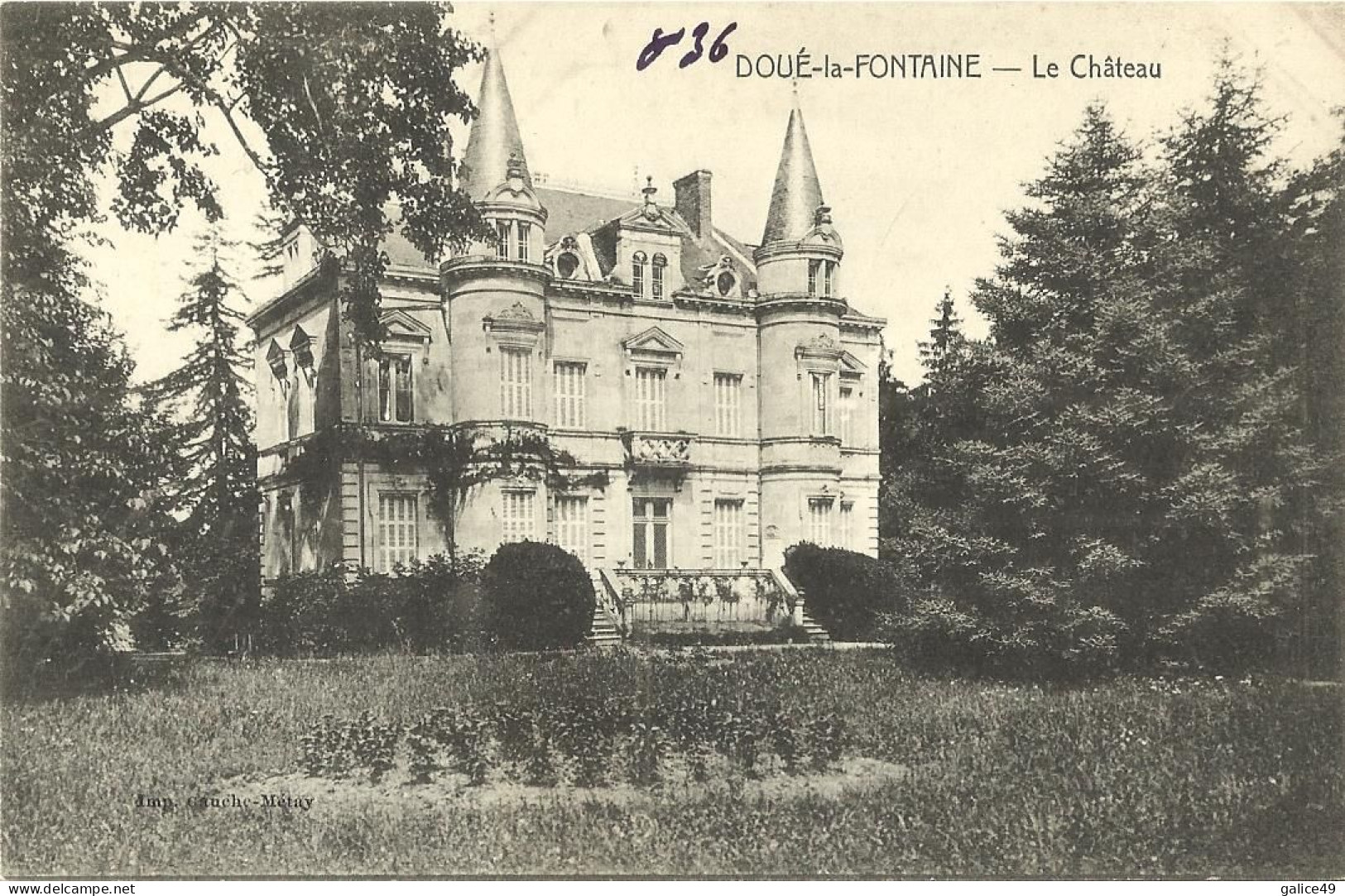 1852 CPA Doué La Fontaine - Le Château - Doue La Fontaine