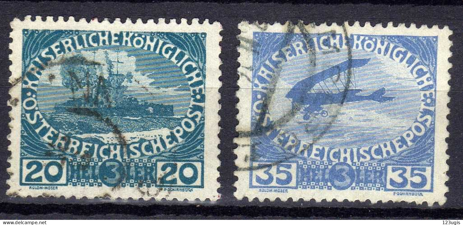 Österreich 1915 Mi 183-184, Gestempelt [200424XIV] - Usados