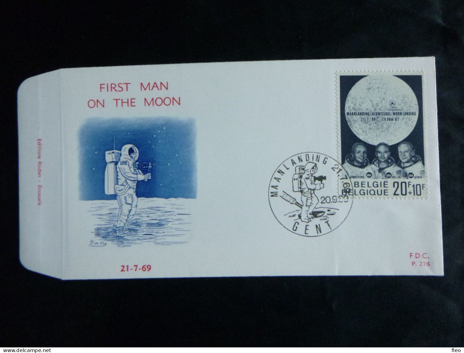 1969 1508 FDC (Gent)  :  MAANLANDING - 1961-1970