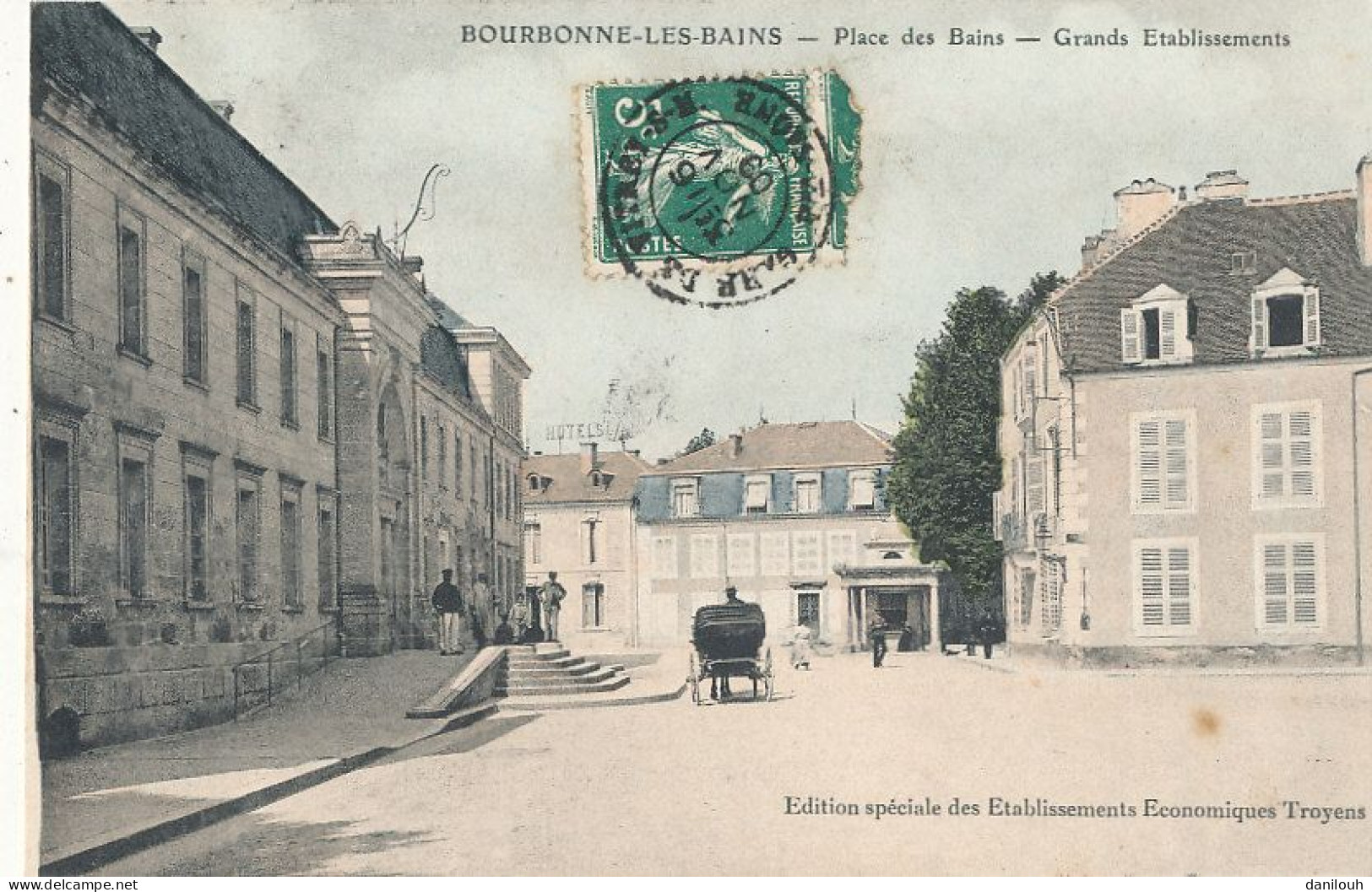 52 // BOURBONNE LES BAINS  Place Des Bains   Grands Etablissements - Bourbonne Les Bains