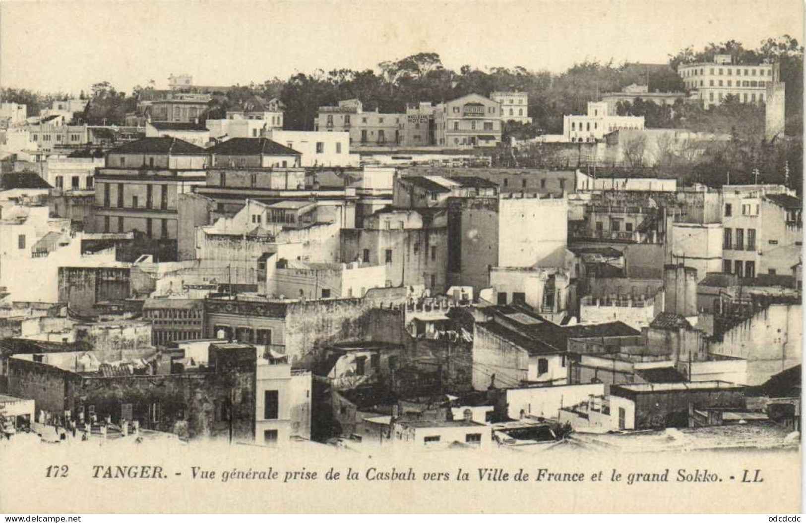 TANGER  Vue Generale Prise De La Casbah Vers La Ville De France Et Le Gtand Sokko   RV - Tanger