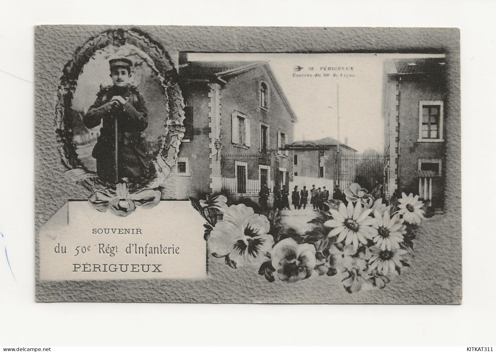 CPA-souvenir De Périgueux Du 50 Régiment D'infanterie - Gruss Aus.../ Gruesse Aus...
