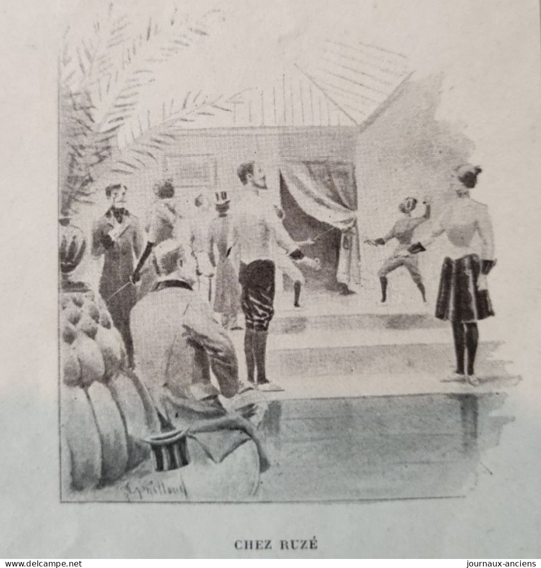 1898 L'ESCRIME ET LA FEMME - MADAME GEORGES LEFÉVRE - CERCLE D'ESCRIME DE DAMES - LA VIE AU GRAND AIR - Riviste - Ante 1900