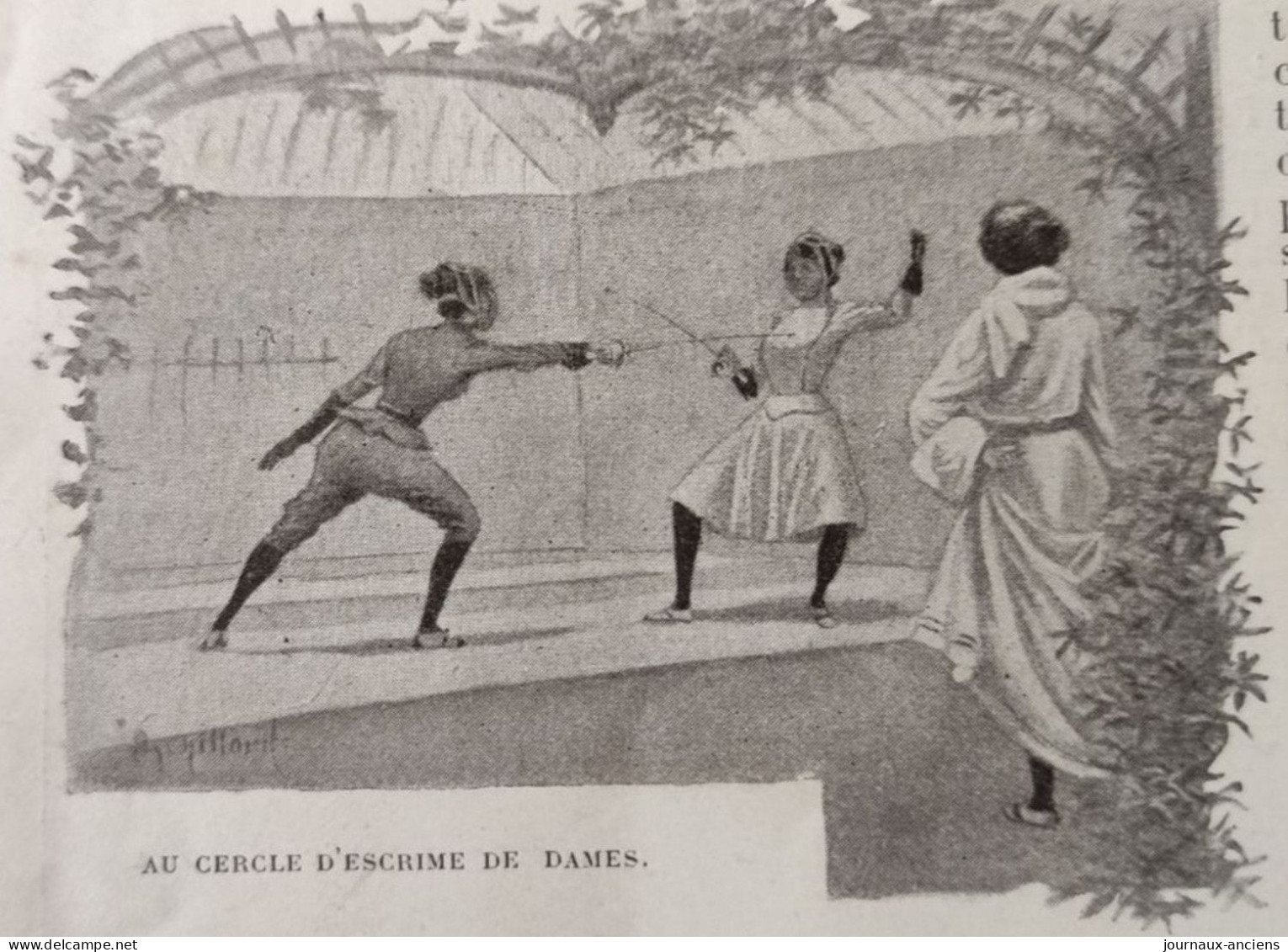 1898 L'ESCRIME ET LA FEMME - MADAME GEORGES LEFÉVRE - CERCLE D'ESCRIME DE DAMES - LA VIE AU GRAND AIR - Riviste - Ante 1900