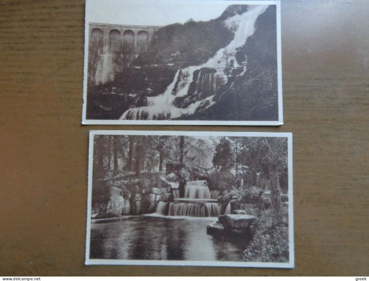 2 Cartes De Malmédy: Parc De Mon Bijou, La Cascade + Cascade Du Trop Plein Au Barrage De La Warche --> Onbeschreven - Malmedy