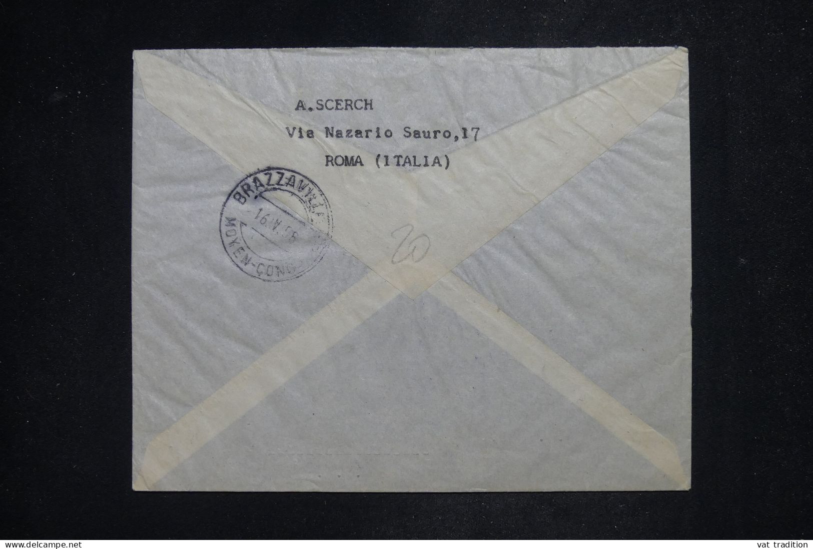 VATICAN - Lettre Recommandée Pour Brazzaville (AEF) - 1958 - A 2859 - Covers & Documents