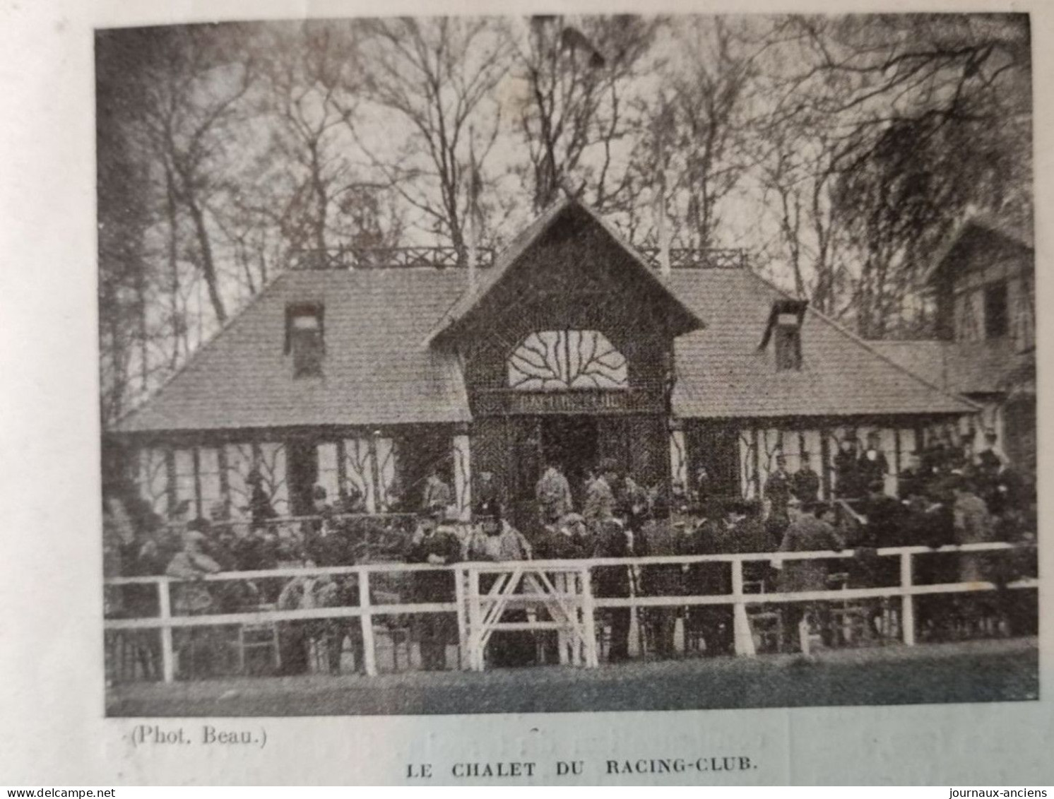 1898 LE RACING CLUB DE FRANCE - FONDÉE EN MARS 1882 PAR M. D'IDEVILLE - LE CHALET DU RACING CLUB - LA VIE AU GRAND AIR - Riviste - Ante 1900