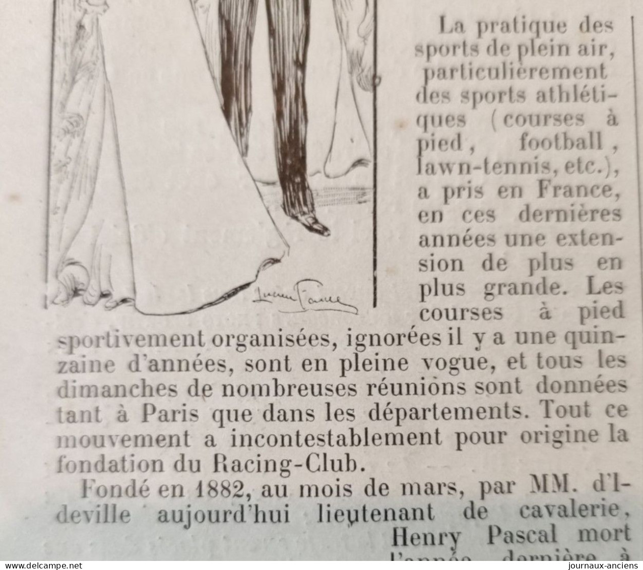 1898 LE RACING CLUB DE FRANCE - FONDÉE EN MARS 1882 PAR M. D'IDEVILLE - LE CHALET DU RACING CLUB - LA VIE AU GRAND AIR - Riviste - Ante 1900