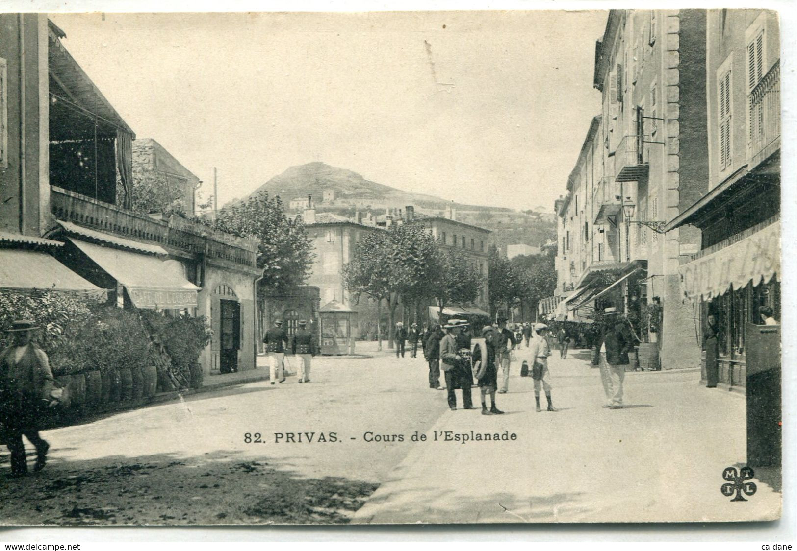 - 07 -  ARDECHE  - PRIVAS -  Cours De L'Esplanade - Bahnhöfe Mit Zügen