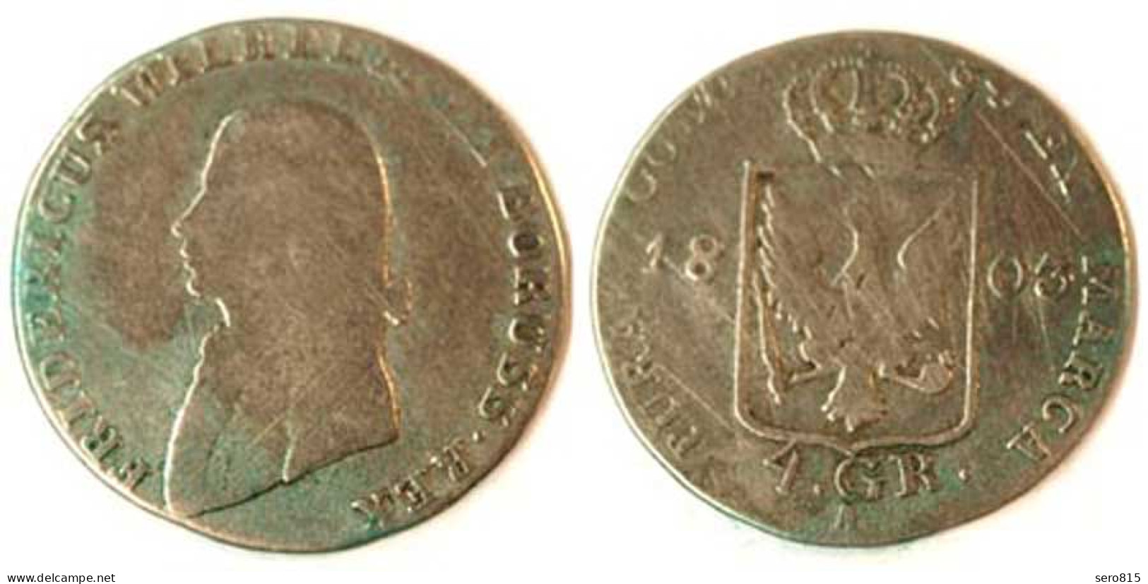Brandenburg-Preußen 4 Groschen Silber 1803 A Friedrich Wilhelm III. 1797-1840 - Piccole Monete & Altre Suddivisioni