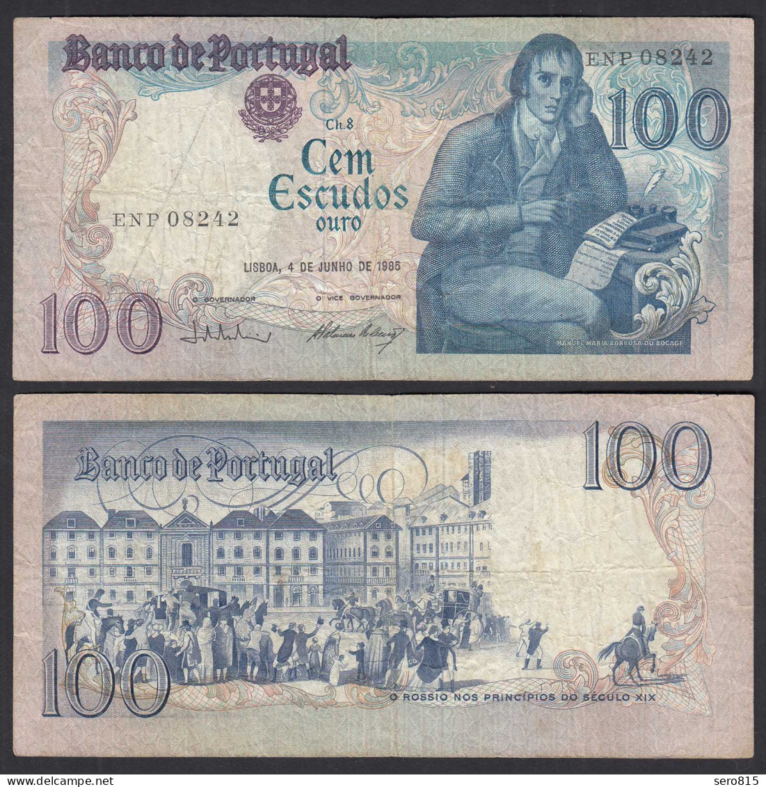 Portugal - 100 Escudos Banknote 1985 - Pick 178e F (4)   (32049 - Portogallo
