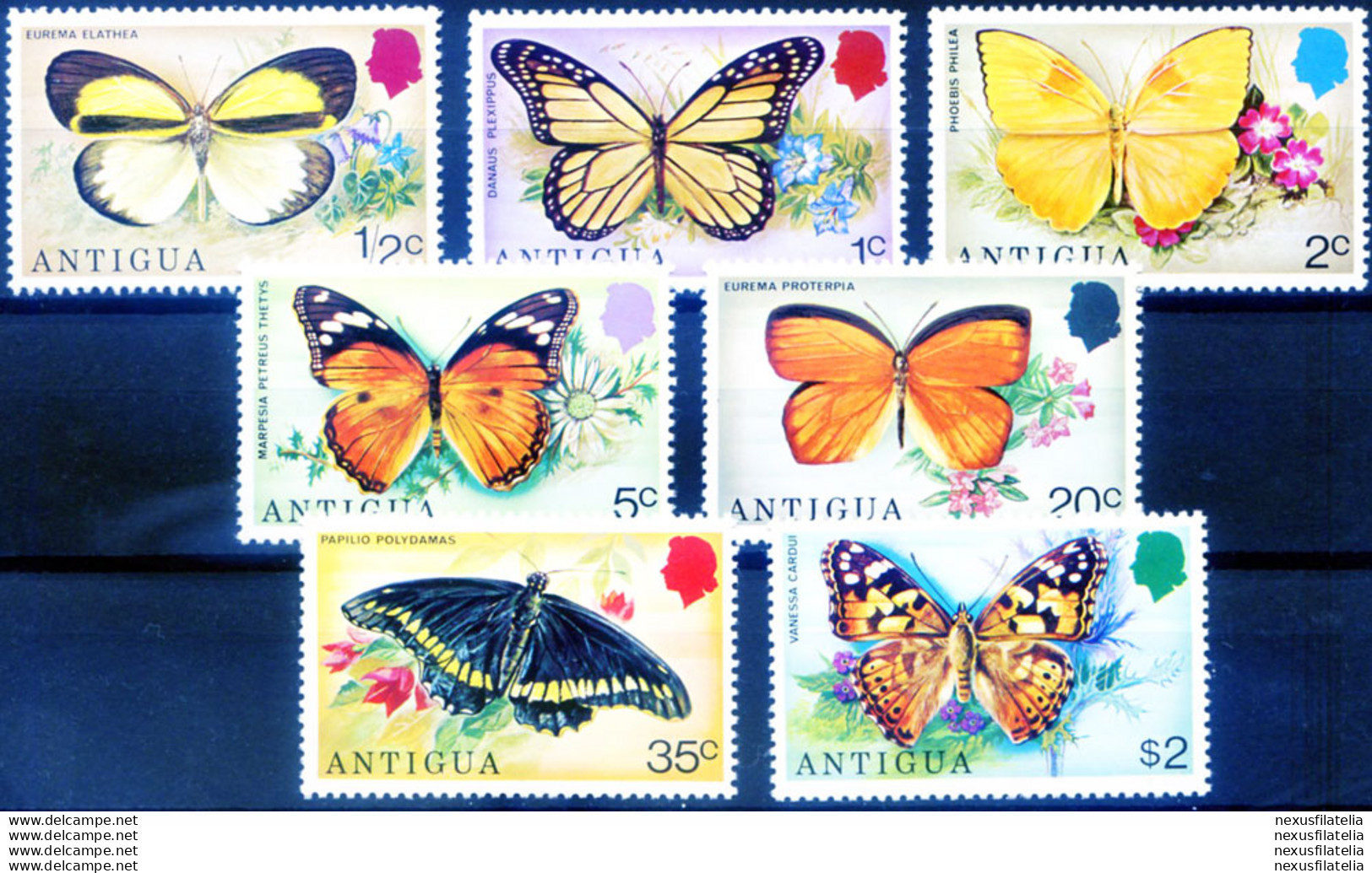 Fauna. Farfalle 1975. - Antigua E Barbuda (1981-...)