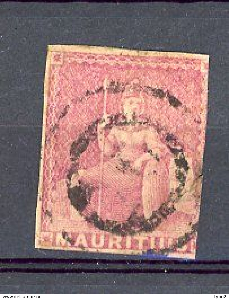 MAURICE : Yv. N° 14 SB N° 29  (o)  9p Lilas-rose Cote 350 Euro BE R 2 Scans - Mauricio (...-1967)