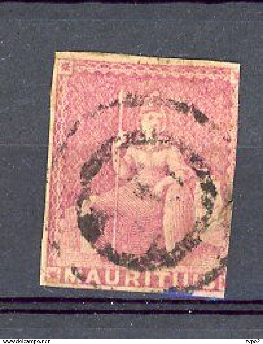 MAURICE : Yv. N° 14 SB N° 29  (o)  9p Lilas-rose Cote 350 Euro BE R 2 Scans - Maurice (...-1967)