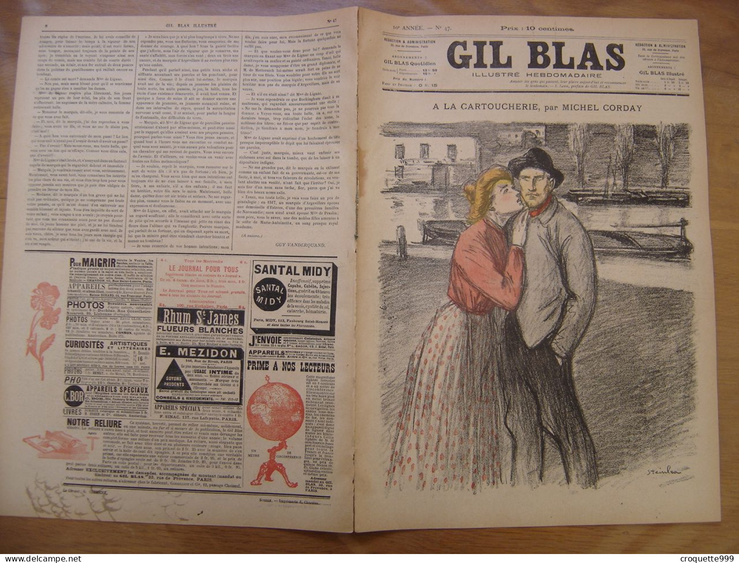 1900 GIL BLAS 47 Steinlen Weiluc Balluriau - Andere & Zonder Classificatie