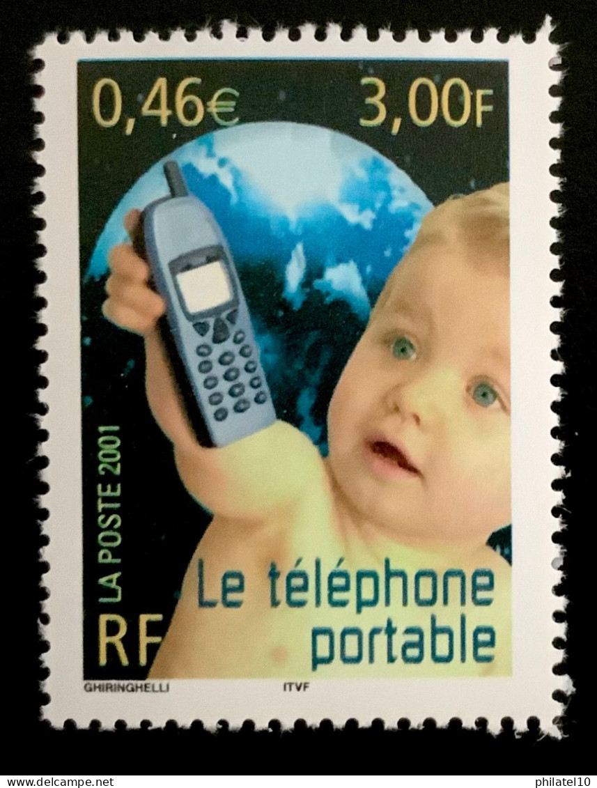 2001 FRANCE N 3374 LE TÉLÉPHONE PORTABLE - NEUF** - Ungebraucht