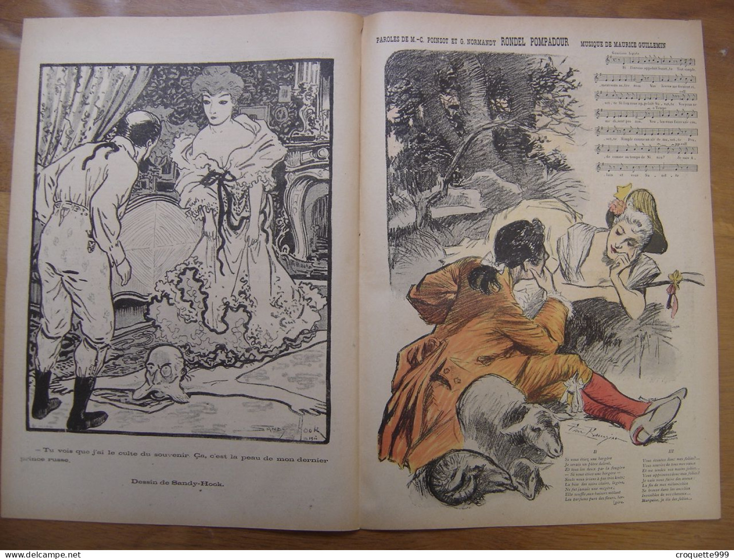 1900 GIL BLAS 45 Steinlen Sandy Hook Balluriau - Andere & Zonder Classificatie