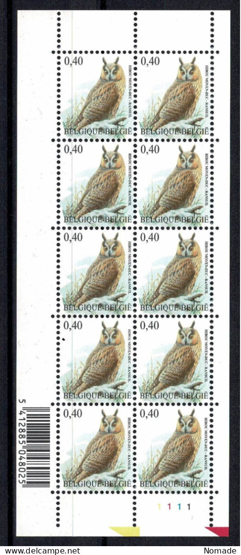 Belgique F 3737 Buzin Hibou Moyen-Duc N° De Planche 1 - 2001-2010