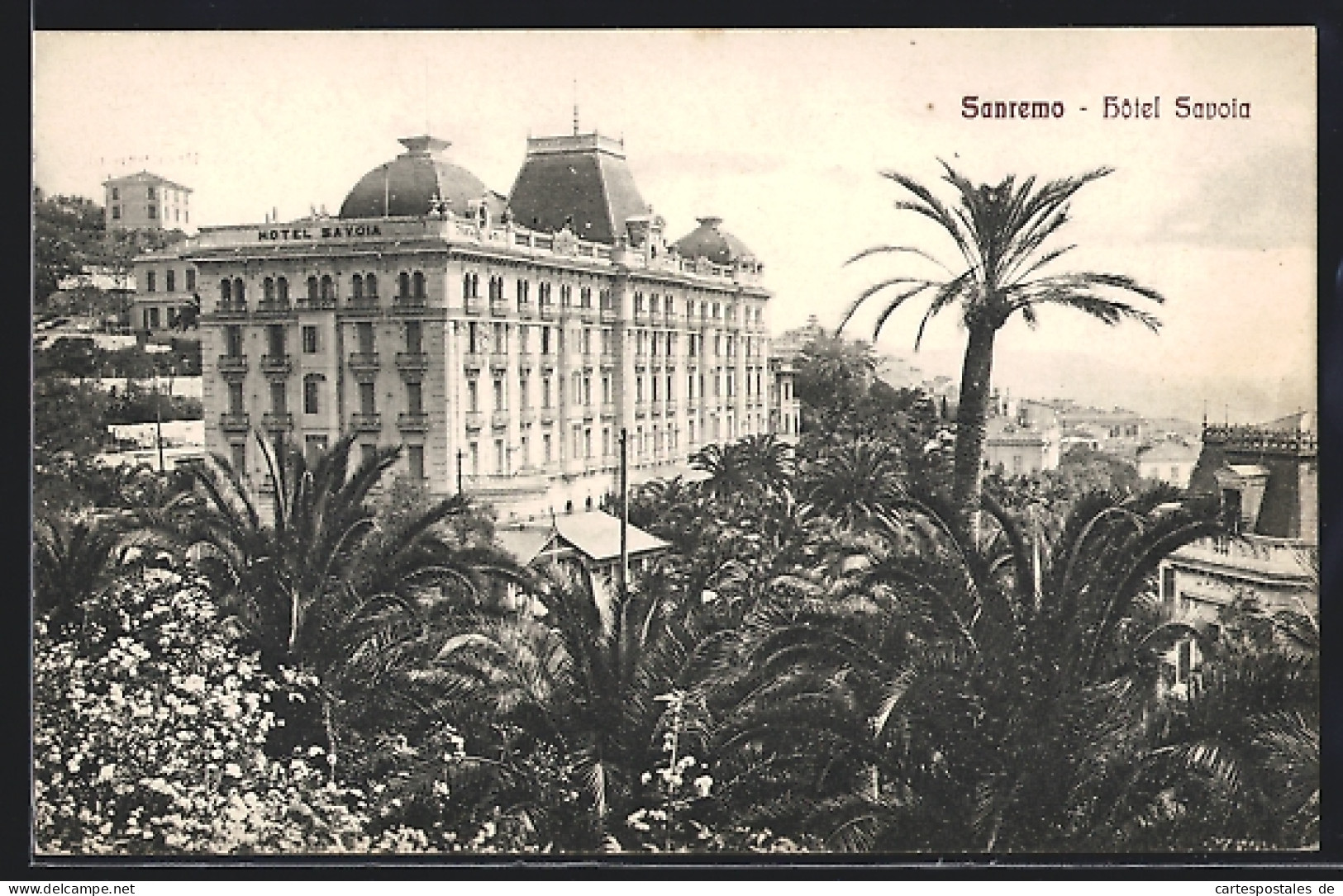 Cartolina San Remo, Ansicht Vom Hotel Savoia  - San Remo