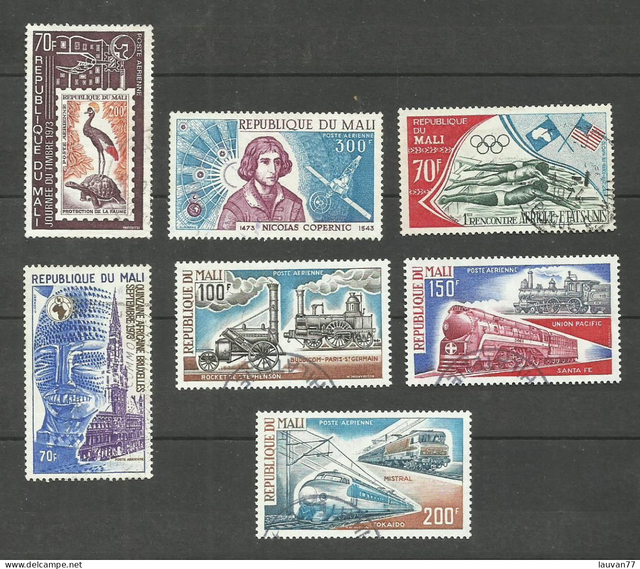 MALI POSTE AERIENNE N°175, 177, 187, 190, 194 à 196 Cote 4.60€ - Mali (1959-...)