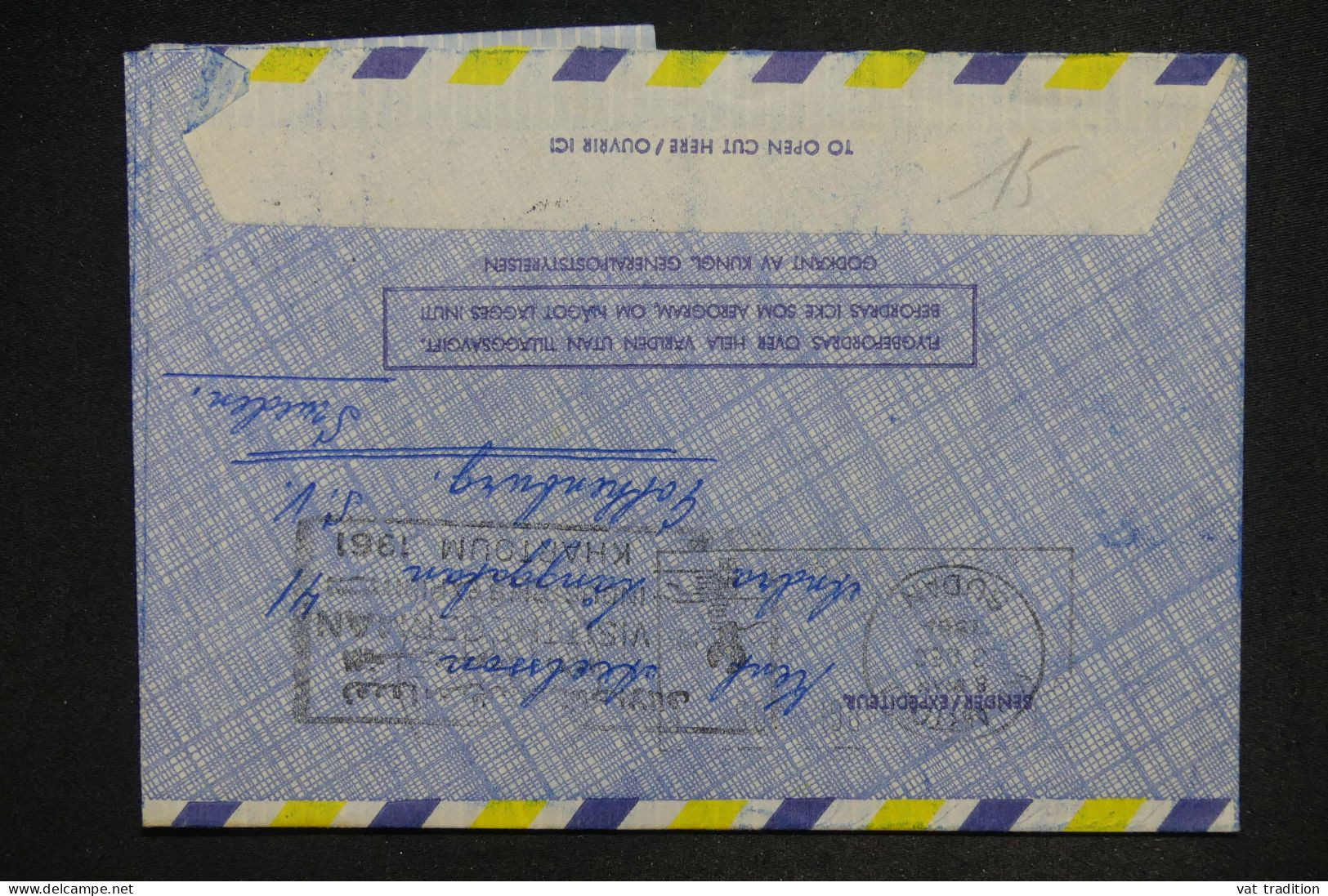 SUEDE - Lettre Par Avion > Le Soudan - 1961 - A 2864 - Lettres & Documents