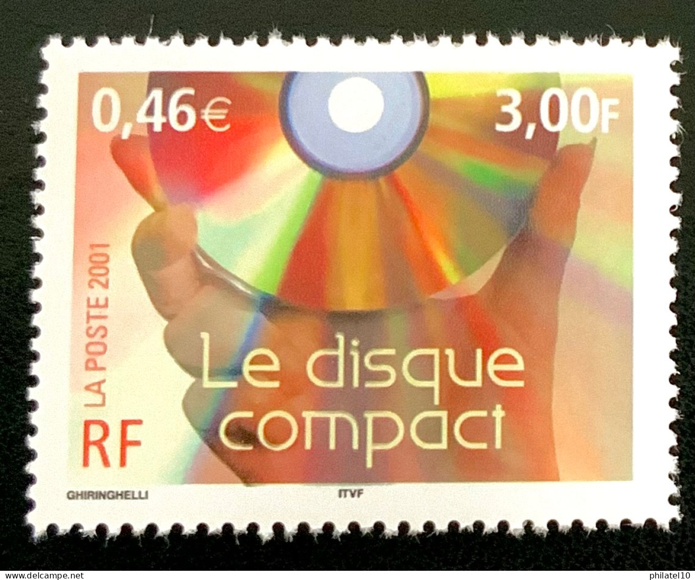2001 FRANCE N 3376 LE DISQUE COMPACT - NEUF** - Ungebraucht