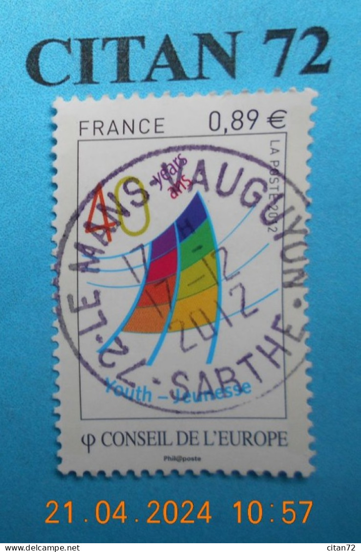 FRANCE 2012   YTN° 153  CONSEIL DE L'EUROPE  TN Oblitéré - Used Stamps