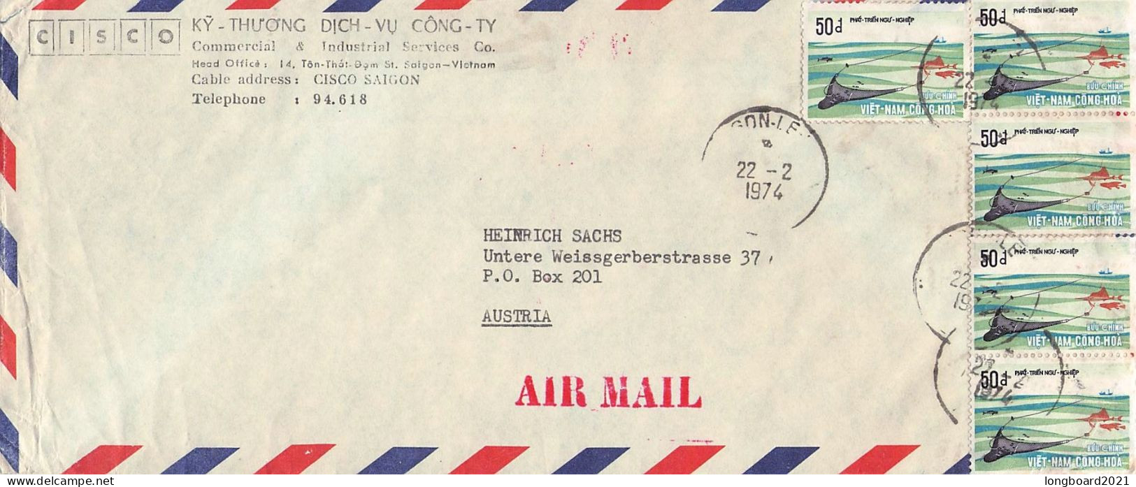 VIETNAM - AIRMAIL 1974 SAIGON - WIEN/AT / 6209 - Vietnam