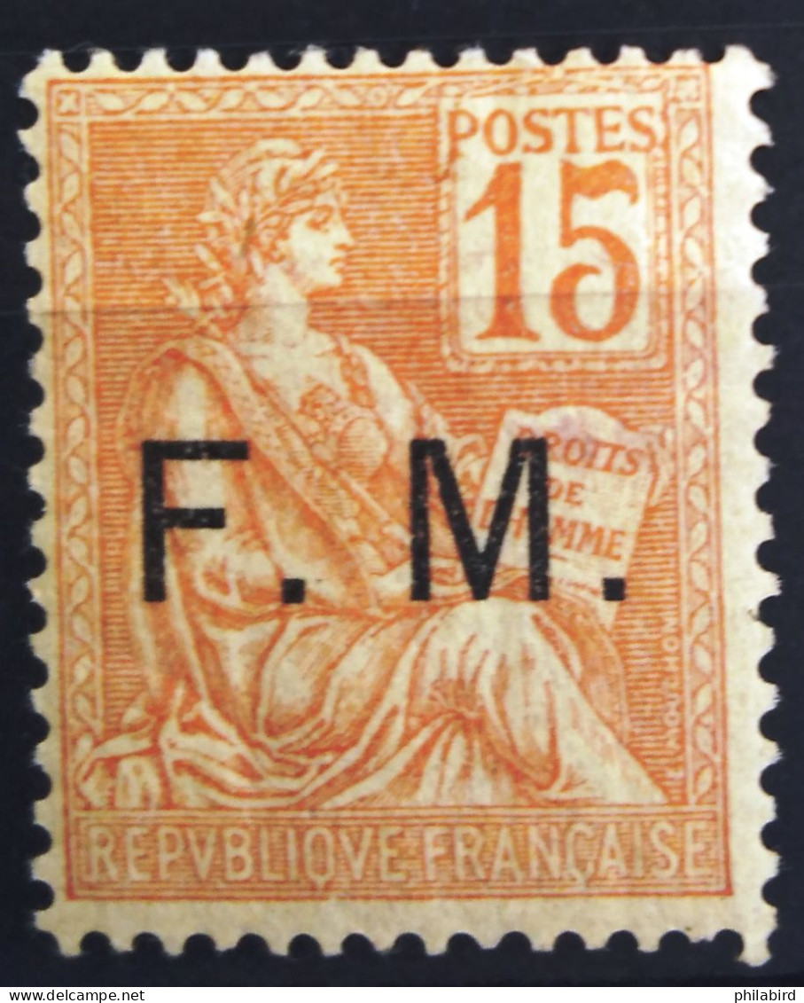 FRANCE                     F.M  1                     NEUF* - Militärische Franchisemarken