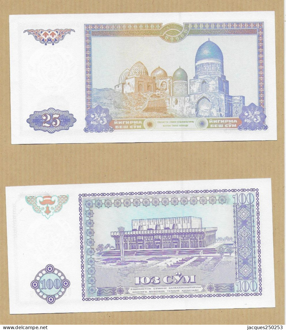 1  5  25   ET 100 CYM 1994 NEUF - Uzbekistan