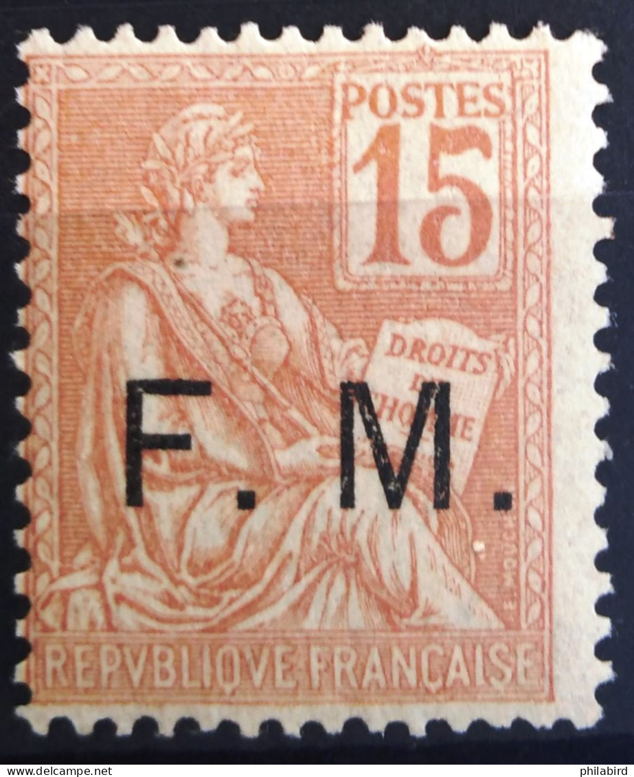 FRANCE                     F.M  1                     NEUF* - Timbres De Franchise Militaire