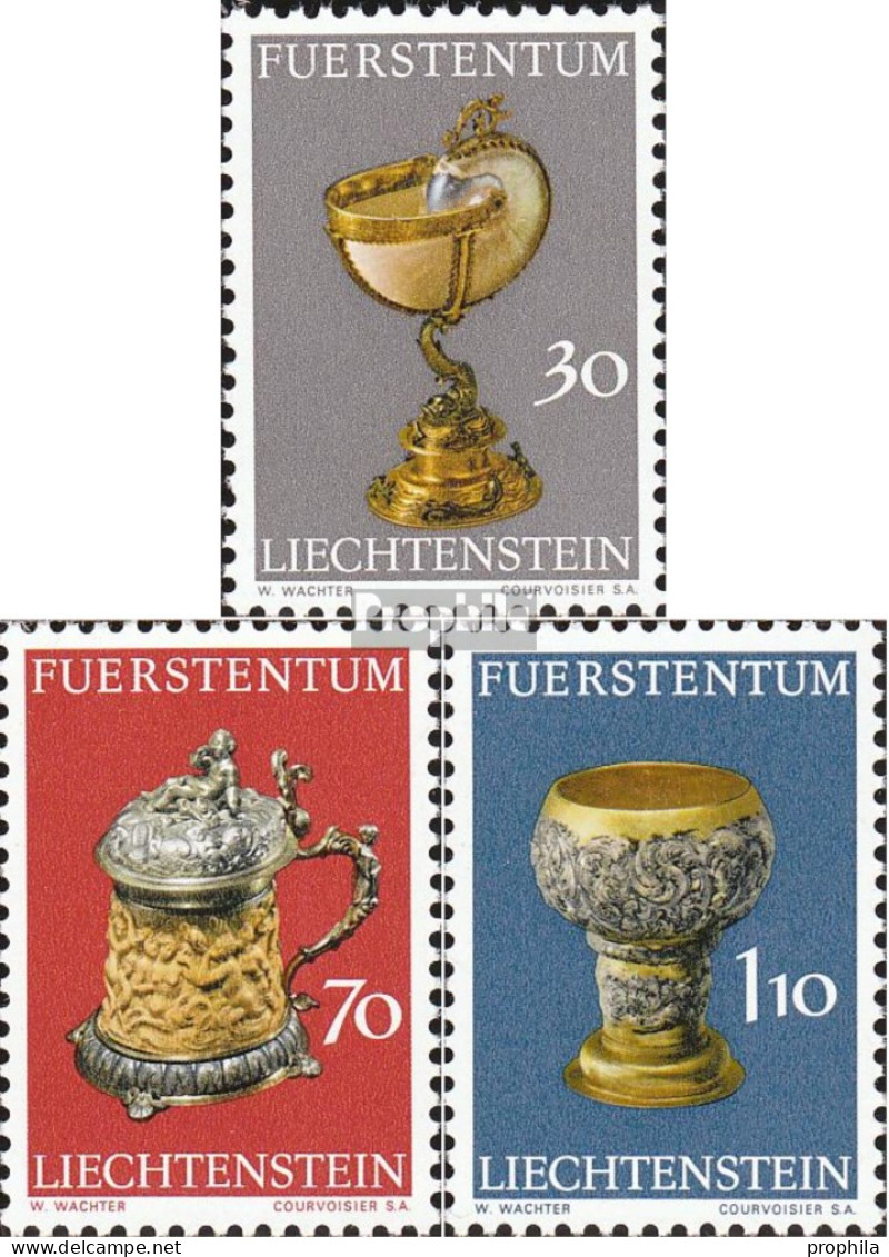 Liechtenstein 587-589 (kompl.Ausg.) Postfrisch 1973 Schatzkammer - Neufs