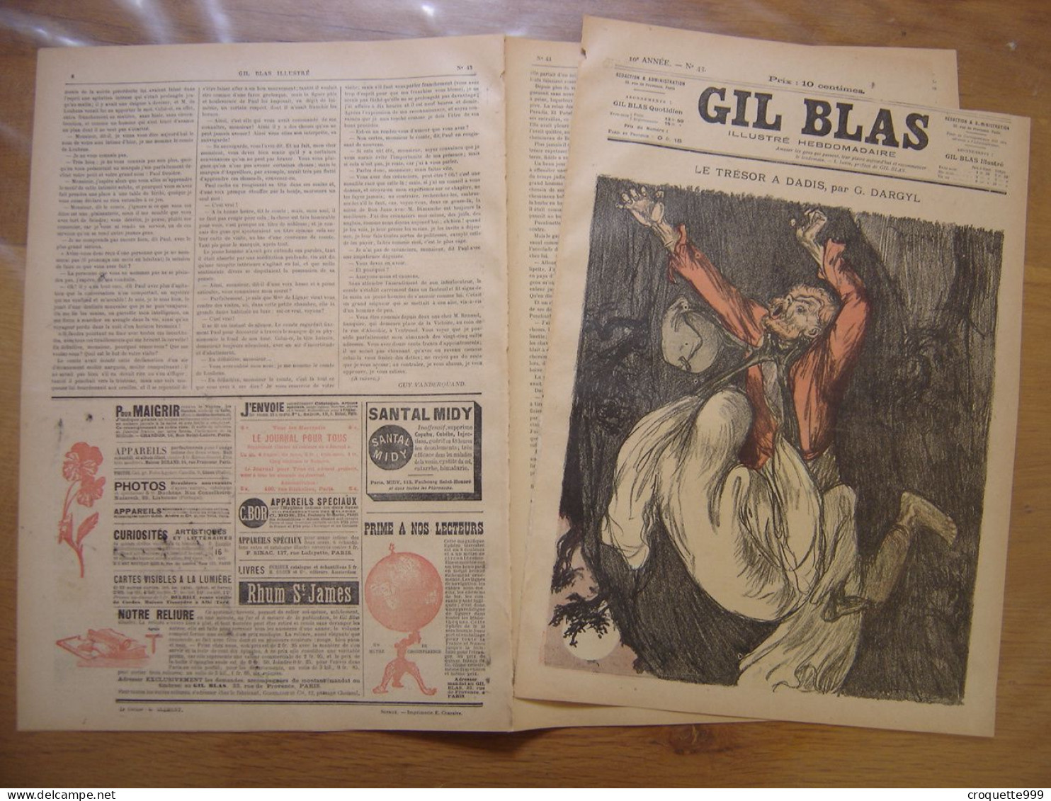 1900 GIL BLAS 43 Steinlen JPB Balluriau - Otros & Sin Clasificación