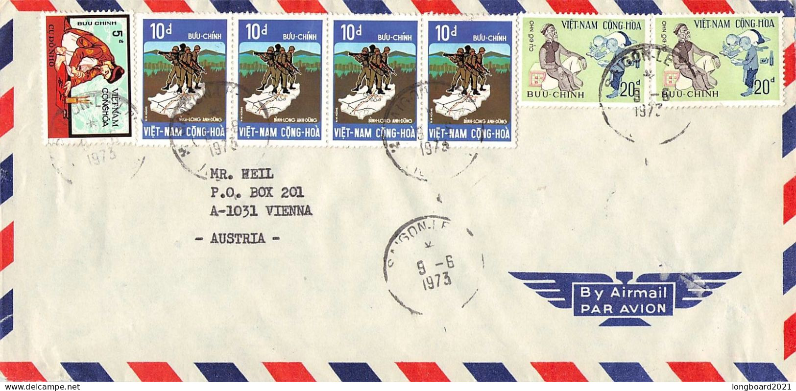 VIETNAM - AIRMAIL 1973 SAIGON - WIEN/AT / 6211 - Vietnam