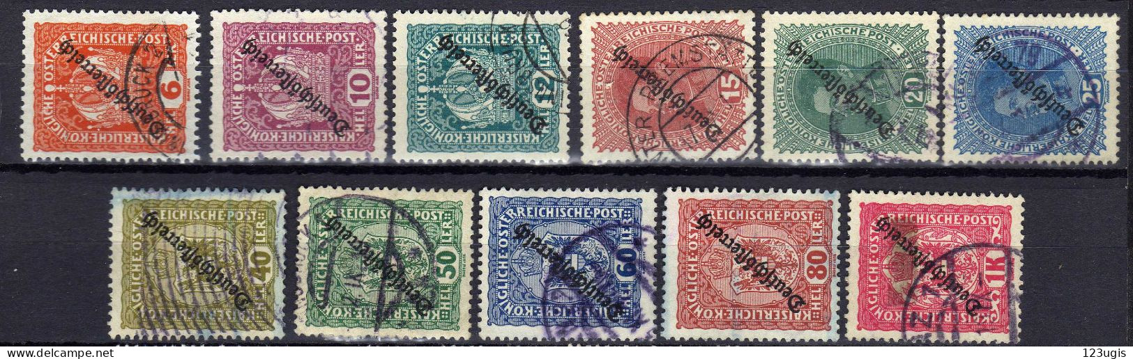 Österreich 1918, Mi 230-235; 237-240; 242, Gestempelt [200424XIV] - Used Stamps