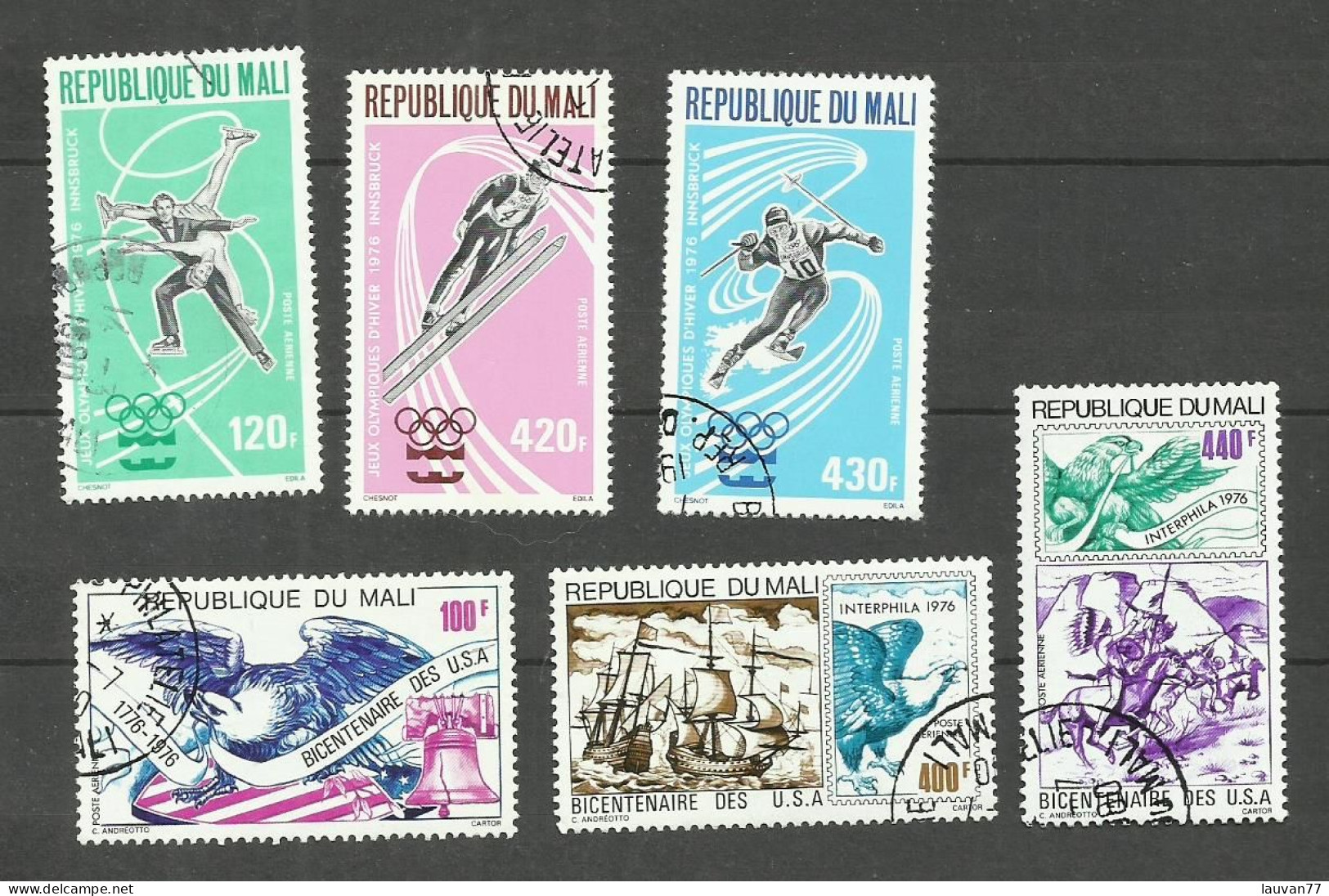 MALI POSTE AERIENNE N°267 à 269, 273 à 275 Cote 4.15€ - Malí (1959-...)