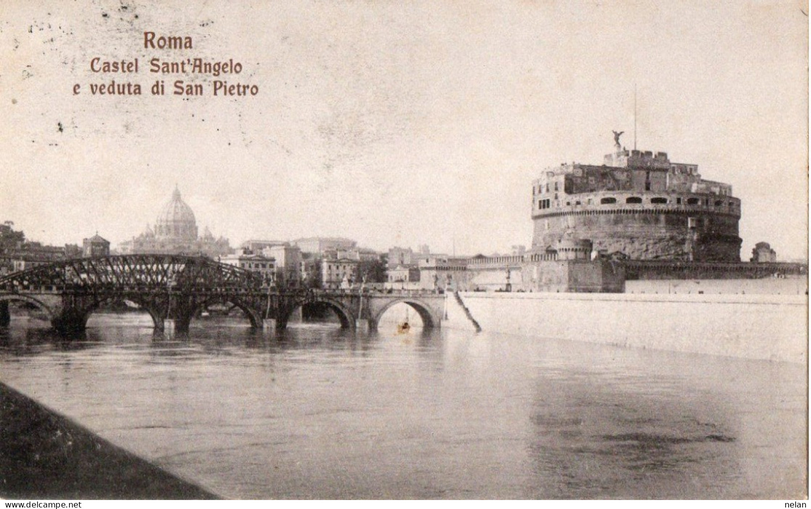 ROMA - CASTEL SANT ANGELO E VEDUTA DI S. PIETRO - F.P. - Castel Sant'Angelo