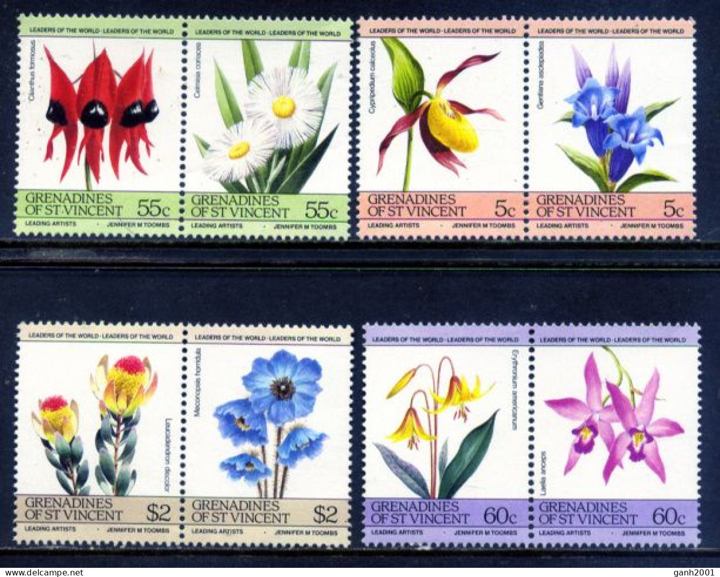 St. Vincent Grenadines 1985 San Vicente / Flowers MNH Flores Fleurs Blumen / Hk82  38-37 - Andere & Zonder Classificatie